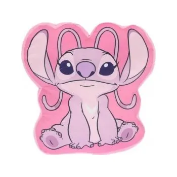 Dekorativní polštářek Mister License Company S.L. - Tvarovaný dětský 3D polštářek Stitch - růžový