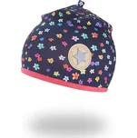 LITTLE ANGEL čepice podšitá Outlast® tm. modrá kvítí/ jahodová vel. 5 | 49-53 cm