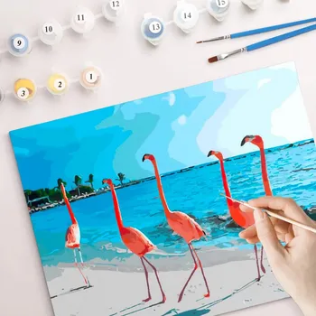 Weltbild Malování podle čísel Pláž s plameňáky 493457