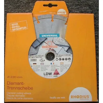 Brusný kotouč Kotouč diamantový LDW10 230mm Rhodius na tašky