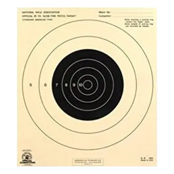 Terč na sportovní střelbu Champion Papírový terč Champion, Bullseye, 100YD, 100ks v balení