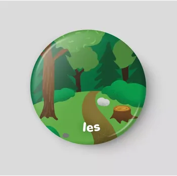 Magnetická kreslící tabulka Les - plánovací magnetka