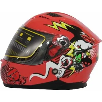 Moto přilba YM-209, L, červená