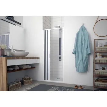 Hopa Marte New Sprchové dveře 120-140 cm, skládací, zavírání na stranu, Bílá / Plast, OLBBXF123001