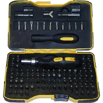 Šroubovák Sada bitů + šroubovák s ráčnou 101 ks Cr-V chrom-vanadium 66561