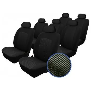 Potah sedadla Autopotahy Ford S MAX, od r. 2006-2015, 7 míst, 2X PŘEDNÍ LOKETNÍ OPĚRKA, žakar tmavý