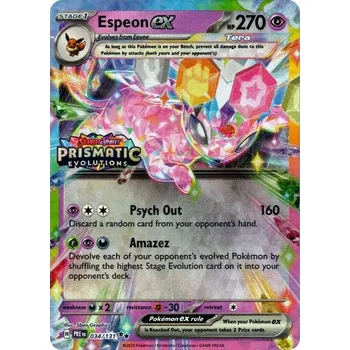 Sběratelská karetní hra Pokémon TCG Prismatic Evolutions - Espeon ex (PRE 034)