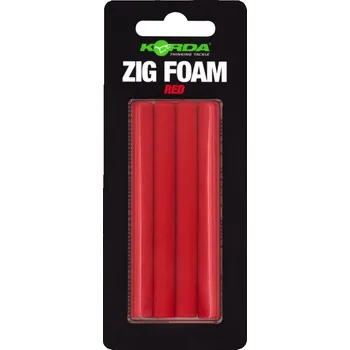 Umělá nástraha Korda Pěnové Válečky Zig Foam - Červená