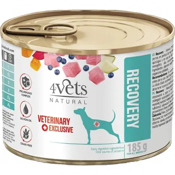 Krmivo pro psa 4VETS NATURAL RECOVERY KONZERVA PRO PSY 185G