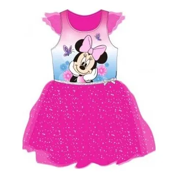 Dívčí šaty E plus M - Dívčí šaty myška Minnie Mouse - Disney - růžové 110