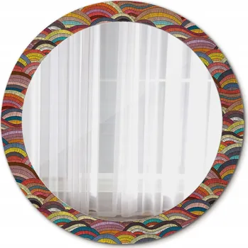 Zrcadlo Dekorativní zrcadlo se skleněným rámem Ornament 80 cm