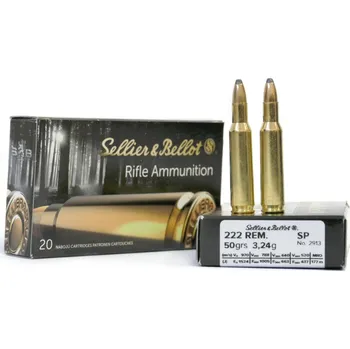 Příslušenství pro sportovní střelbu Sellier&Bellot náboj SB 222 Rem. 2913 SP 3,24g