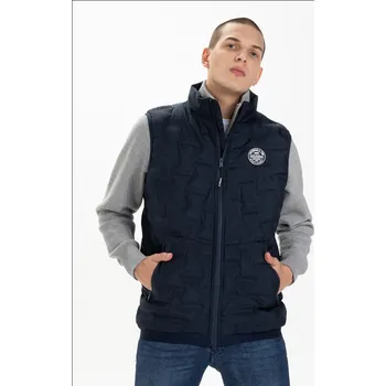Zimní vesta PitBull West Coast Overton - tmavě modrá M