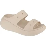 Béžové nazouváky na platformě Crocs Classic Crush Sandal 207670-2Y2 Velikost: 39