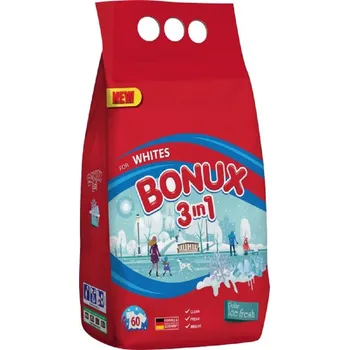 Přípravek na praní BONUX POLAR ICE FRESH 54 PD - 3,51 kg prací prášek na bílé prádlo