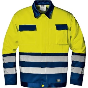 Montérková bunda MISTRAL reflexní 34923G žluto-modrá 48 žluto-modrá