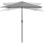 Zahradní skládací slunečník 210 cm - šedý G-810
