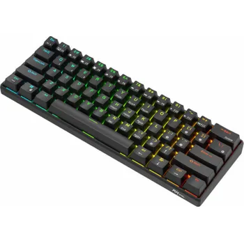 Klávesnice Mechanická klávesnice Royal Kludge RK61 RGB, hnědé spínače (černá) (QWERTY)