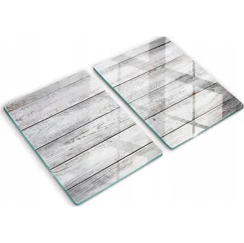 Obraz Kryty Tvrzené Sklo s ozdobným vzorem 2x40x52 cm Světlé dřevěné desky