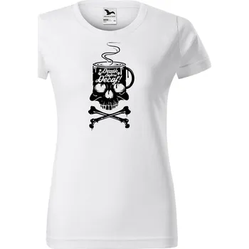 Dámské tričko Dámské tričko s potiskem Decaf Barva trička: Bílá - 00, Velikost: XL