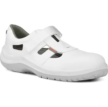 Pracovní obuv NEW WHITE OMEGA LUX S1 sandál pracovní bílý, prostisluzová podešev 45 bílé