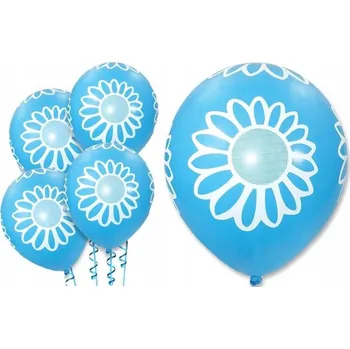 Balónek Balónky "Sedmikráska", 12", modré, 5 ks