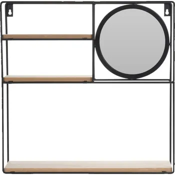 Koupelnový nábytek Home Styling Collection Dekorační police s malým zrcadlem, 49 x 41 cm