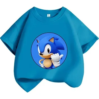 Dětské tričko Sonic (barevné), různé potisky Barva: modrá 2, Velikost: 150