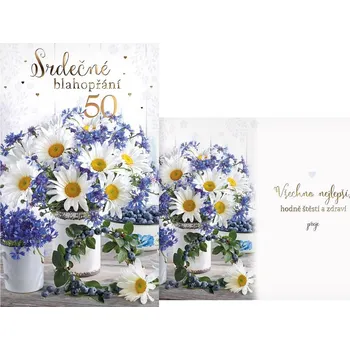 UNIPAP přání k narozeninám 50 M11-557 T PRANI_T_2378 549619