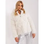 Smetanový dámský kožíšek -AT-KR-2386.00P-ecru Velikost: L/XL