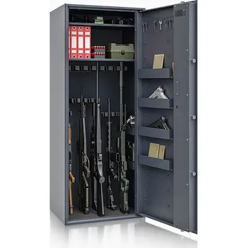 Trezor ISS Skříň na zbraně SIEGEN MAX 500084.12 EL, grafitově šedá