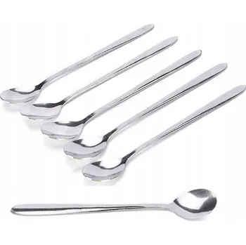 Příbor KOMPLET SADA DEZERTNÍCH LŽIČEK NA LATTE 6 Ks DLOUHÉ