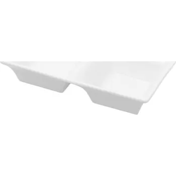 Talíř NÁDOBY POHÁRY NA DEZERTY, PŘEDKRMY A FINGERFOOD, PORCELÁN, 3 KS