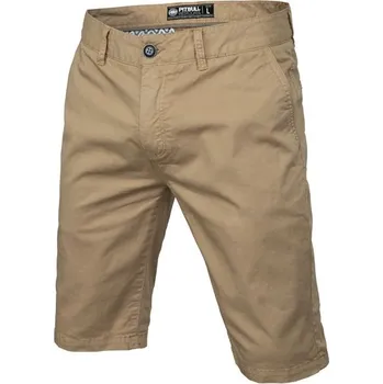 Pánské oblečení PitBull West Coast Šortky CHINO VERMEL - pískové M