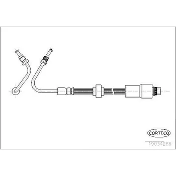 Brzdová hadice Brzdová hadice CORTECO 19034266