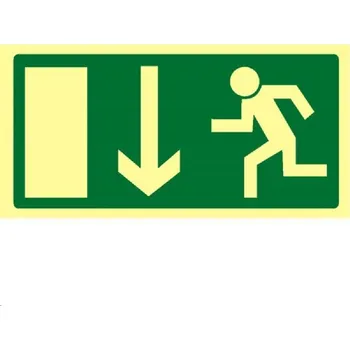 B.t.samolepka fotoluminiscenční. 21x10,5 Nouzový východ