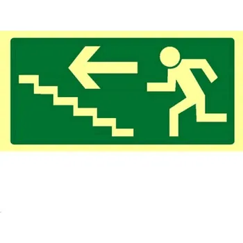 B.t.samolepka.fotoluminiscenční. 21x10,5 Únikové.schodiště.vlevo nahoře