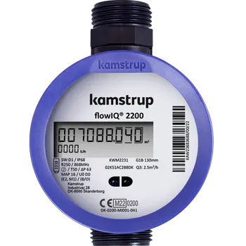 Průtokoměr Kamstrup Flow IQ 2200 KWM2231 Q3=2,5 105/165 mm x G1/1 R100 LoRa WAN vodárenský vodoměr SV