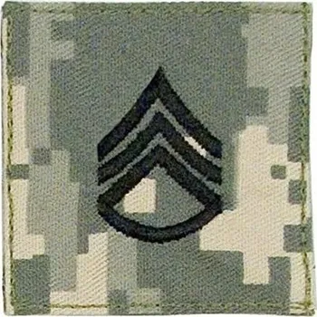 Nášivka hodnosti VELCRO STAFF SGT ARMY ACU DIGITAL