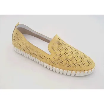 Dámské mokasíny Mokasíny REGA X603 dámské rovné žluté
