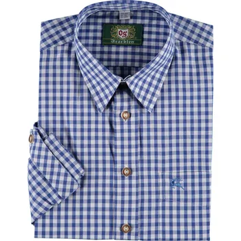 Pánská košile Orbis Trachten košile pánská modré kárko košile: 47/48