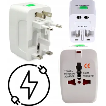CESTOVNÍ ADAPTÉR DO ZÁSUVKY PRO VŠECHNY ZEMĚ PL/EU/UK/USA/AUS