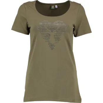 Dámské tričko Orbis Dámské tričko zelené se srdcem Velikost: XXL