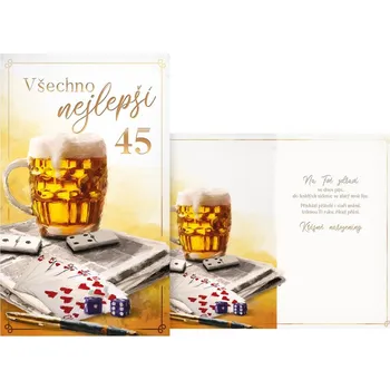 UNIPAP přání k narozeninám 45 M11-542 T PRANI_T_2292 549606