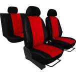 Autopotahy Škoda Octavia I, kožené EMBOSSY, vzadu dělené, zadní loketní opěrka, červené