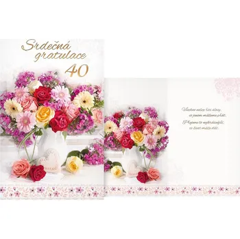 UNIPAP přání k narozeninám 40 M11-536 T PRANI_T_2246 549514
