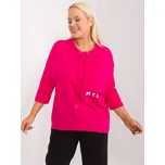 Tmavě růžová halenka s kapsou -RV-BZ-14002.44-fuchsia Velikost: ONE SIZE