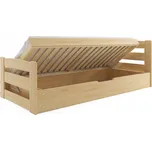 Jednolůžková dřevěná postel BMS Group 90x200 borovice