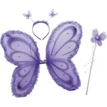 Kostýmový set motýla, fialová barva