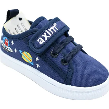 Dívčí obuv Axim Dětské plátěné tenisky 1TE25415G modré velikosti 21-30 modrá 24